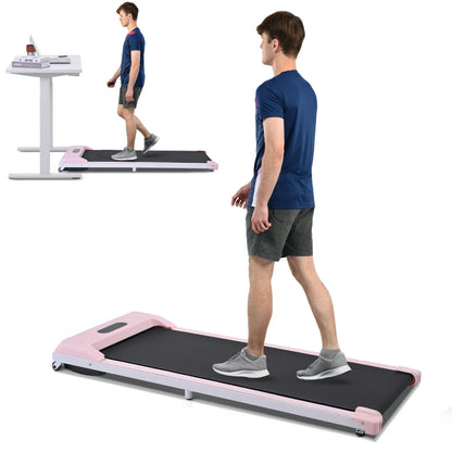 Under Desk Treadmill, Walking Pad Treadmill, Foldable Treadmill Walking Treadmill for Home and Office with Remote Control and Big Display