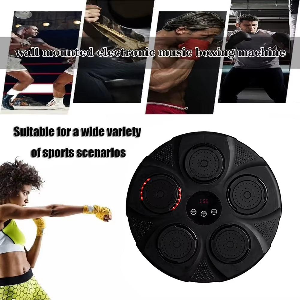 Intelligent Music Boxing Target with Bluetooth Boxing Training Target Wall Mounted Punching Pad for Adult Kids Boxing Equipment