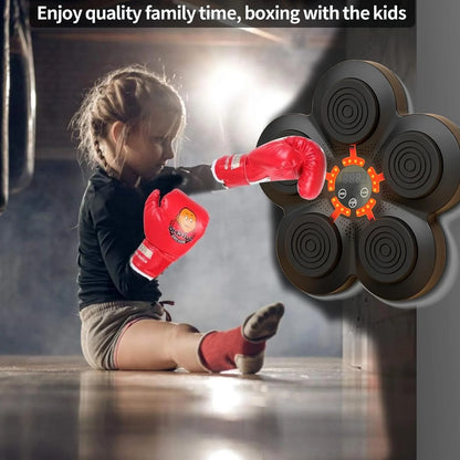 Music Boxing Machine, Electronic Boxing Training Equipment for Speed and Agility Training, Smart Boxing Machine Trainer with Boxing Gloves for Varied Workouts